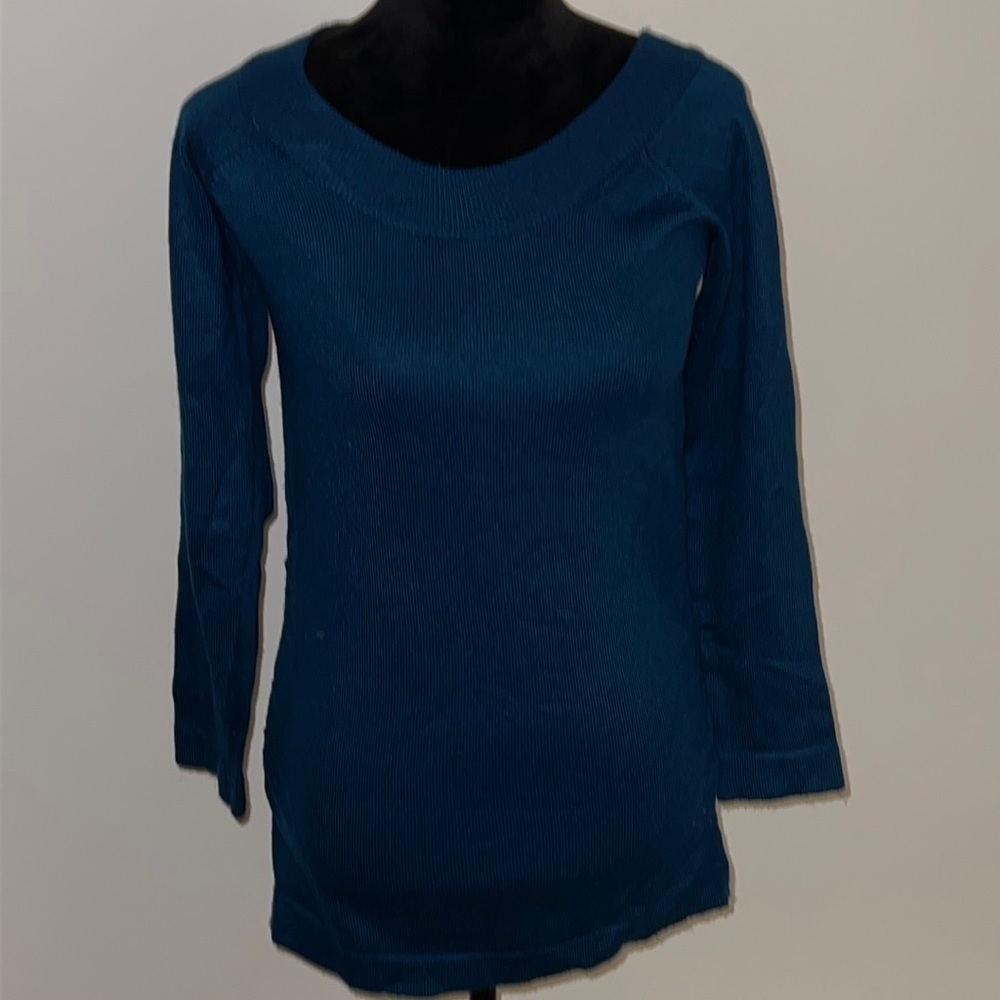 Derek Heart long teal sweater Sz S